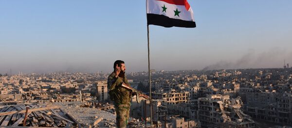 Syrische Soldaten in Aleppo - Sputnik Afrique