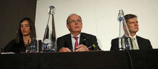 Lawyer Richard McLaren (C) delivers his second and final part of a report for the World Anti-Doping Agency (WADA), at a news conference in London, Britain December 9, 2016. - Sputnik Afrique
