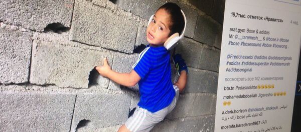 Трехлетний иранец-акробат Арат Хосейни - Sputnik Afrique