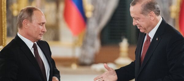 Recep Tayyip Erdogan et Vladimir Poutine - Sputnik Afrique
