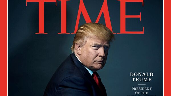 Donald Trump sur la couverture de Time magazine - Sputnik Afrique