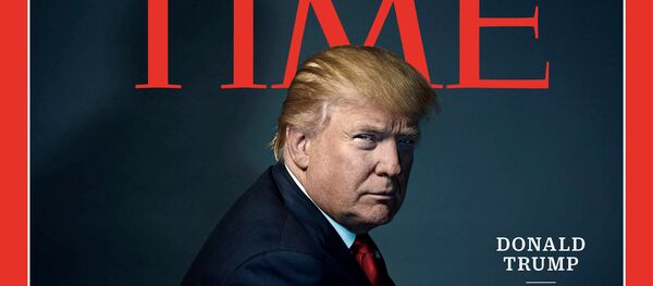 Donald Trump sur la couverture de Time magazine - Sputnik Afrique