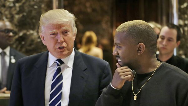 Donald Trump et Kanye West - Sputnik Afrique