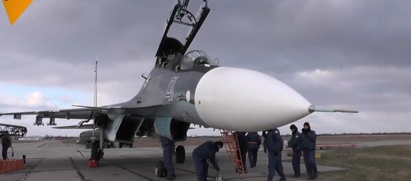 Les chasseurs Soukhoï Su-30SM en service en Crimée - Sputnik Afrique