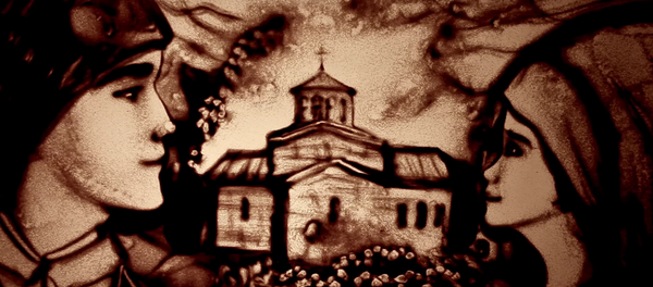 Sand art SERBIA by Kseniya Simonova - Sputnik Afrique