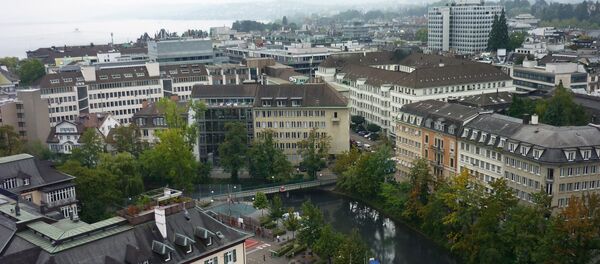 Вид на швейцарский Цюрих Вид на швейцарский Цюрих - Sputnik Afrique