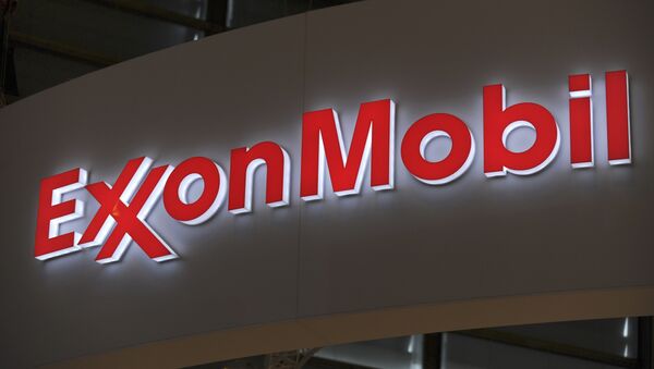 Logo of US oil and gas giant ExxonMobil - Sputnik Afrique