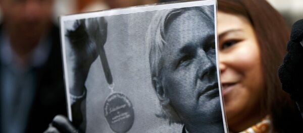 supporter de Julian Assange - Sputnik Afrique