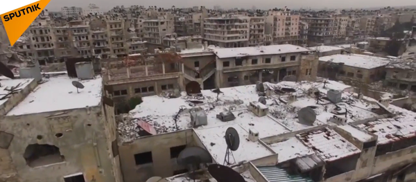 La première neige de 2016 sur Alep - Sputnik Afrique