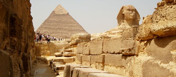 Великая пирамида Гизы Пирамида Хеопса и Большой сфинкс, Египет - Sputnik Afrique