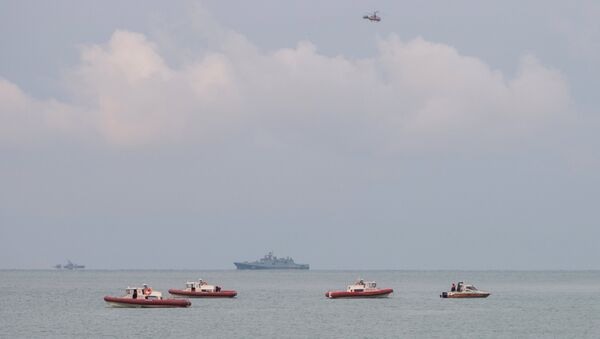 A search operation near the Black Sea coast where a Tu-154 plane of the Russian Ministry of Defense crashed near Sochi - Sputnik Afrique