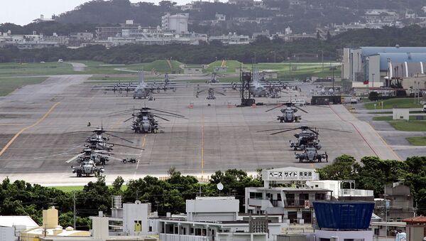 Avions et hélicoptères US à Ginowan, Okinawa - Sputnik Afrique