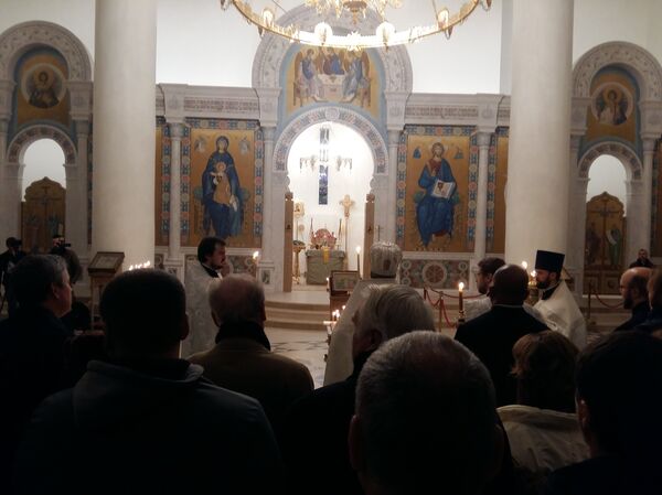 Commémoration pour les victimes du crash du Tu-154 à la cathèdrale de la Sainte-Trinité - Sputnik Afrique