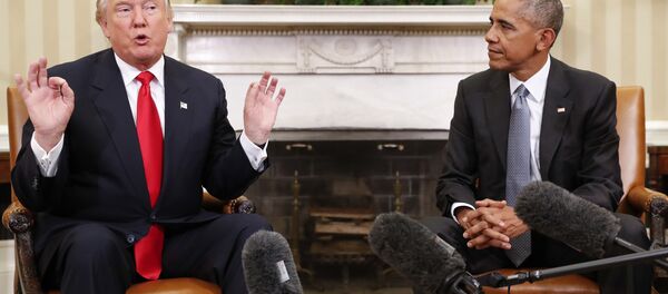 Donald Trump et Barack Obama - Sputnik Afrique