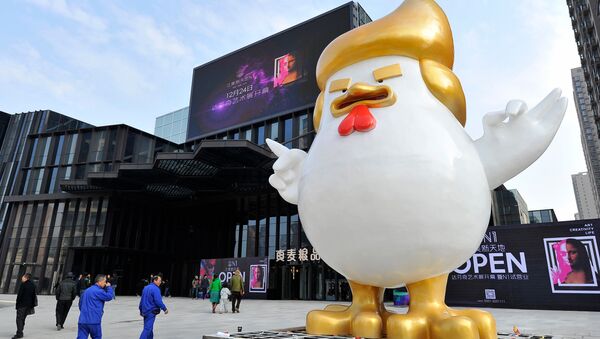 Chine: Trump réincarné en poulet pour l’année du Coq - Sputnik Afrique