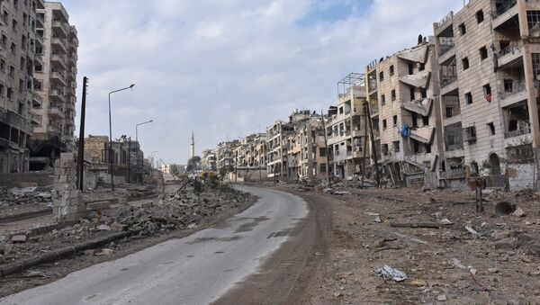 Destroyed quarters of liberated Aleppo. - Sputnik Afrique