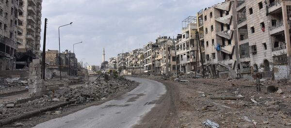 Destroyed quarters of liberated Aleppo. - Sputnik Afrique