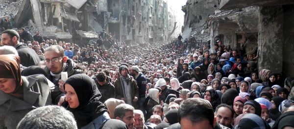 Des migrants syriens Des migrants syriens - Sputnik Afrique