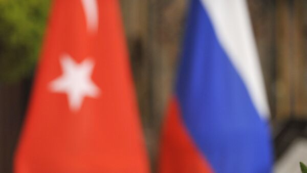 Les drapeaux turc et russe - Sputnik Afrique