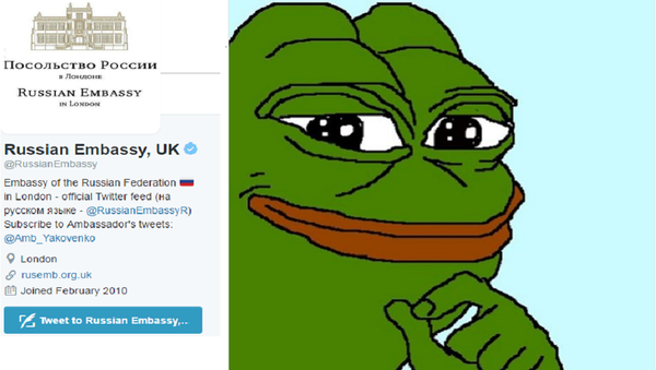 L’ambassade russe taquine Londres avec Pepe la grenouille, la Toile s'enflamme - Sputnik Afrique