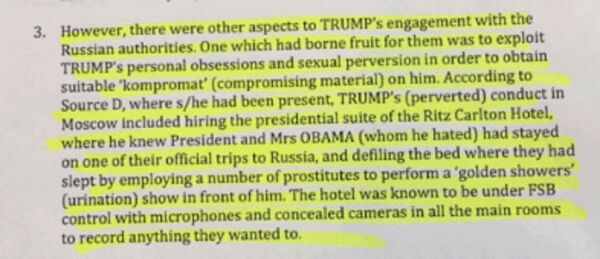 Une capture d'écran du dossier compilé par une source anonyme sur Donald Trump Une capture d'écran du dossier compilé par une source anonyme sur Donald Trump - Sputnik Afrique