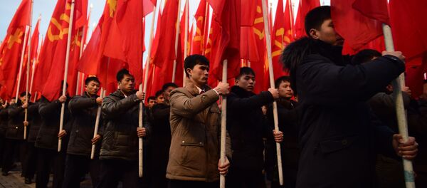Manifestation à Pyongyang - Sputnik Afrique