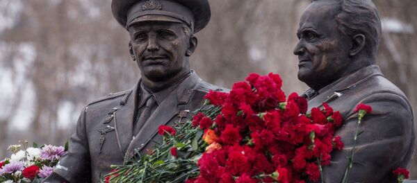 La cérémonie d’ouverture du monument de Gagarine et Korolev La cérémonie d’ouverture du monument de Gagarine et Korolev - Sputnik Afrique