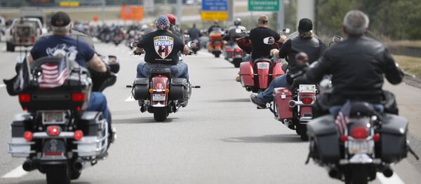 Members of the group Bikers for Trump - Sputnik Afrique