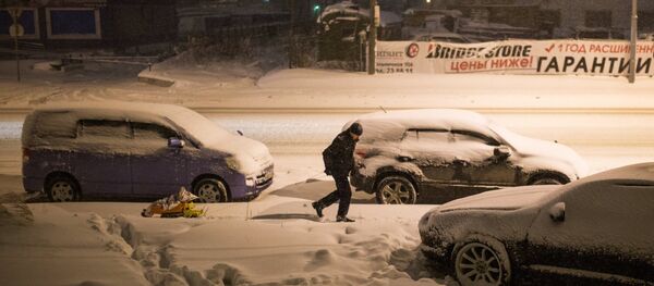 Une tempête de neige à Sakhaline - Sputnik Afrique