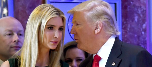 Donald Trump avec sa fille Ivanka - Sputnik Afrique