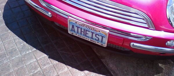 plaque d'immatriculation athée - Sputnik Afrique