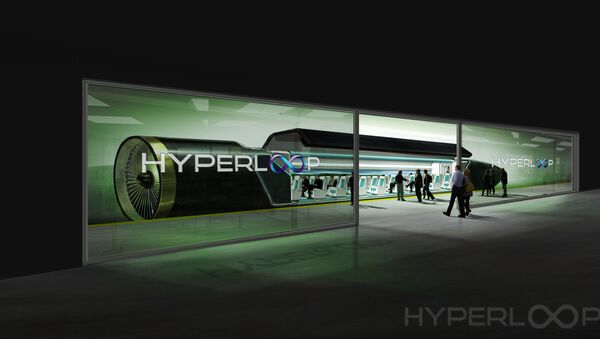 An image showing passengers boarding the Hyperloop transportation system. - Sputnik Afrique