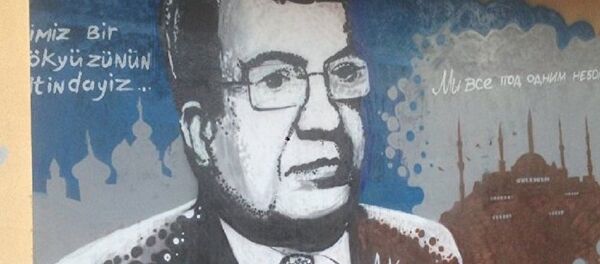 graffiti en hommage à l’ambassadeur Karlov réalisé en Turquie - Sputnik Afrique