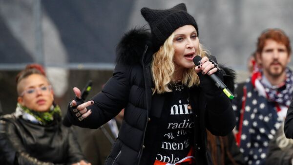 Madonna performs at the Women's March in Washington U.S - Sputnik Afrique