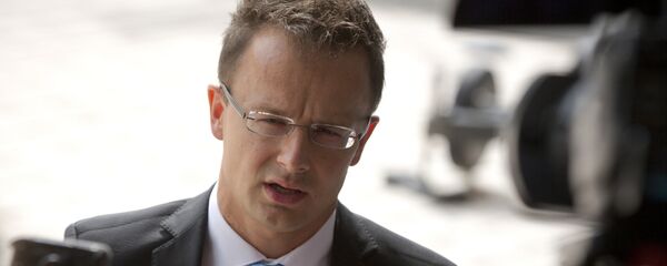 Le ministre hongrois des Affaires étrangères Peter Szijjarto Le ministre hongrois des Affaires étrangères Peter Szijjarto - Sputnik Afrique