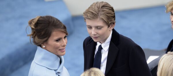 Melania Trump et Barron Trump - Sputnik Afrique