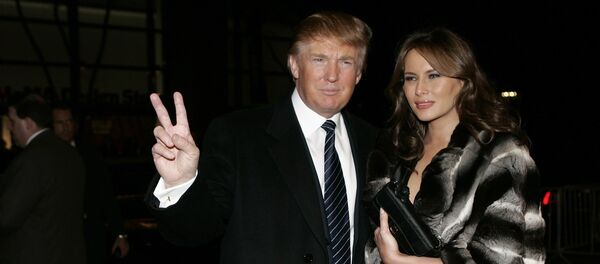 Donald Trump avec sa épouse Melania - Sputnik Afrique