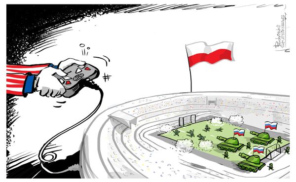 la «guerre contre la Russie» simulée au stade de Varsovie - Sputnik Afrique