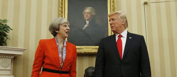 Donald Trump et Theresa May - Sputnik Afrique