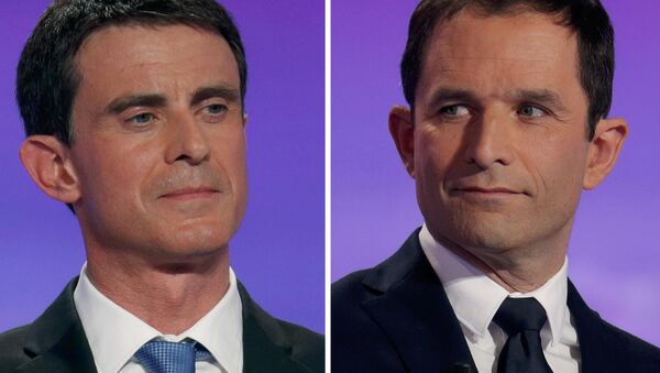 Manuel Valls et Benoit Hamon - Sputnik Afrique
