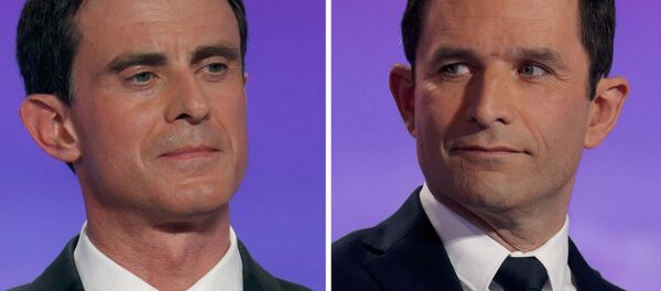 Manuel Valls et Benoit Hamon - Sputnik Afrique