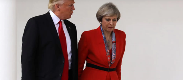 Trump et May - Sputnik Afrique