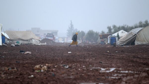 Un camp de réfugiés en Syrie - Sputnik Afrique