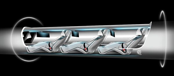 Hyperloop capsule with passengers onboard - Sputnik Afrique