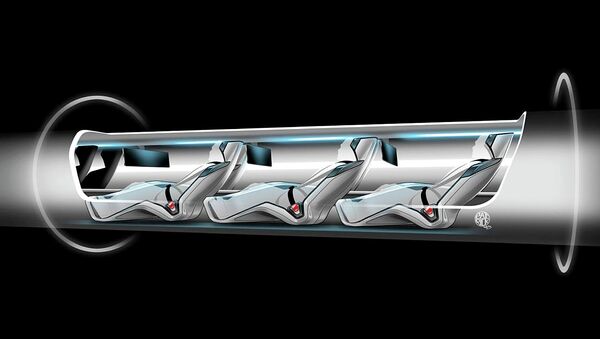Hyperloop capsule with passengers onboard - Sputnik Afrique