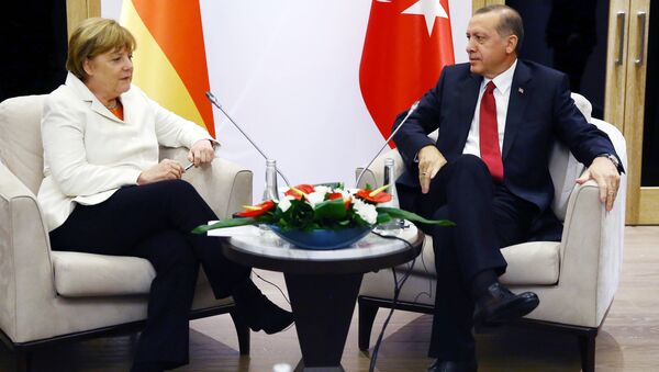 Angela Merkel et Recep Tayyip Erdogan - Sputnik Afrique