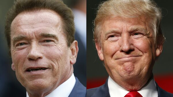 Donald Trump et Arnord Schwarzenegger - Sputnik Afrique