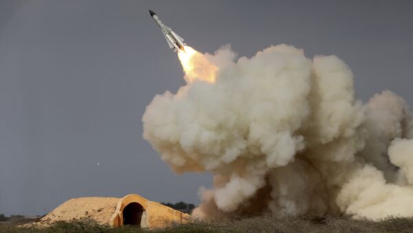 Essai d'un missile iranien. Image d'illustration. - Sputnik Afrique
