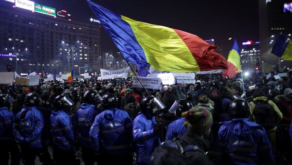 Manifestations à Bucarest - Sputnik Afrique