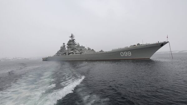 Le croiseur nucléaire russe Piotr Veliki - Sputnik Afrique
